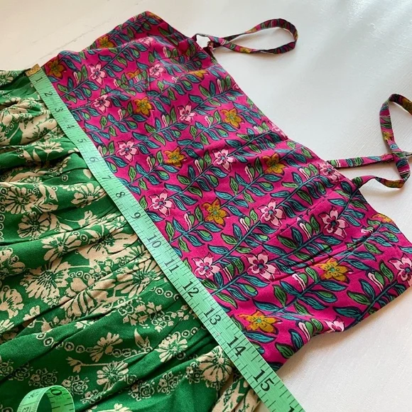 Natural Life Boho Forest Fairy Smocked Dress Women Medium Festival Summer Beach - Picture 9 of 12